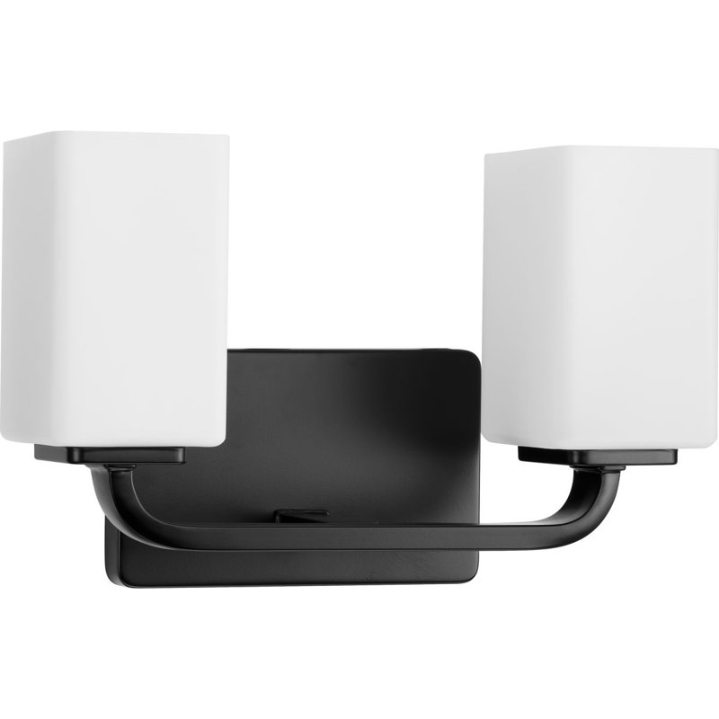 2 - Light Dimmable Vanity Light, Matte Black
