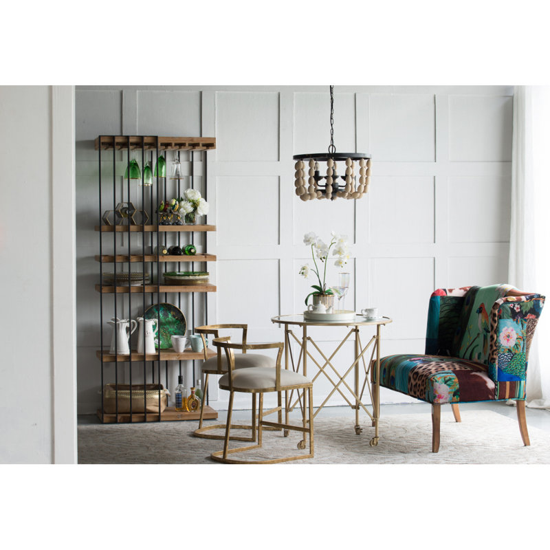 Lustre en bois à 4 lumières, luminaire suspendu avec chaîne réglable pour le vestibule de la salle à manger de la cuisine, ampoule non incluse