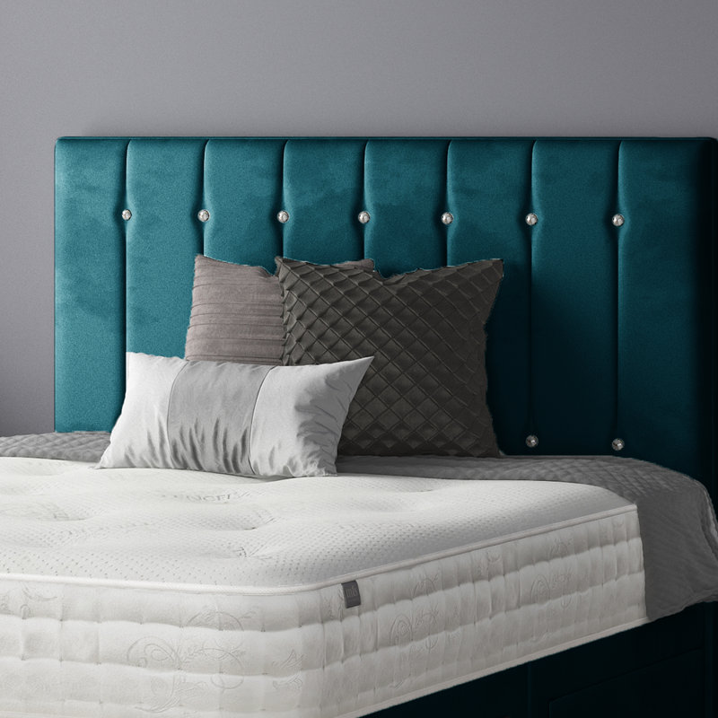 Rothbury Upholstered Headboard, Mallard Green, Super King (6')
