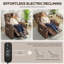 HOMCOM Electric Massage Recliner Armchair with Heat Reclining Chair-1663748046