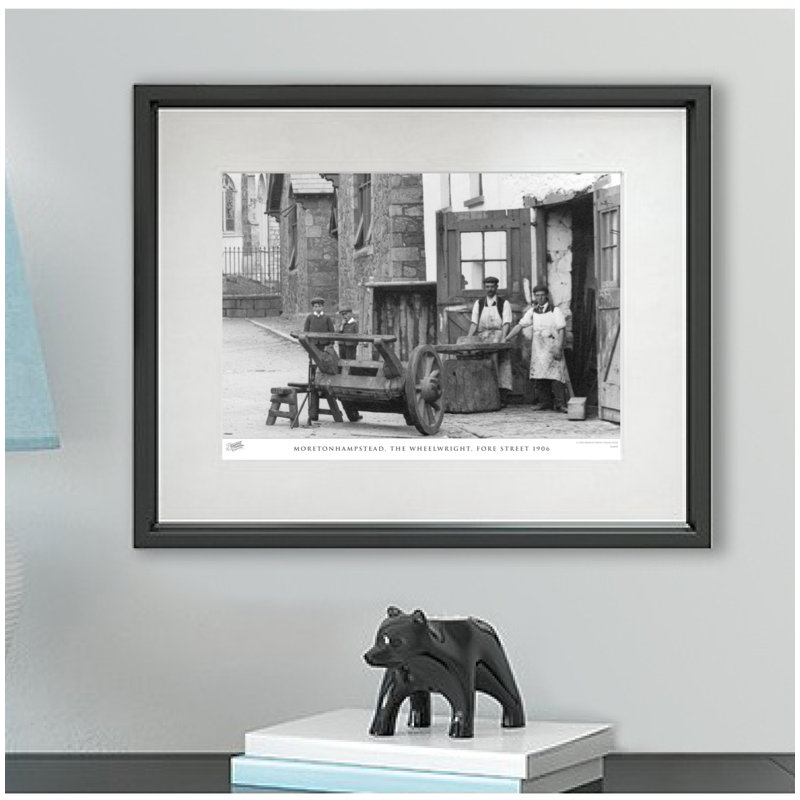 Moretonhampstead, The Wheelwright, Fore Street 1906 by Francis Frith - Single Picture Frame Print, 45cm H x 60cm W x 2.3cm D