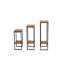 Tables gigognes en bois massif avec rangement Aakash