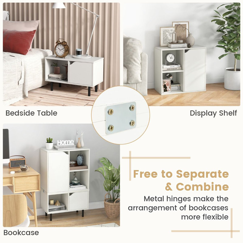 96cm H x 60cm W Metal Bookcase