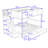 Godo Kids Twin Over Full Bunk Bed with Drawers-685050739