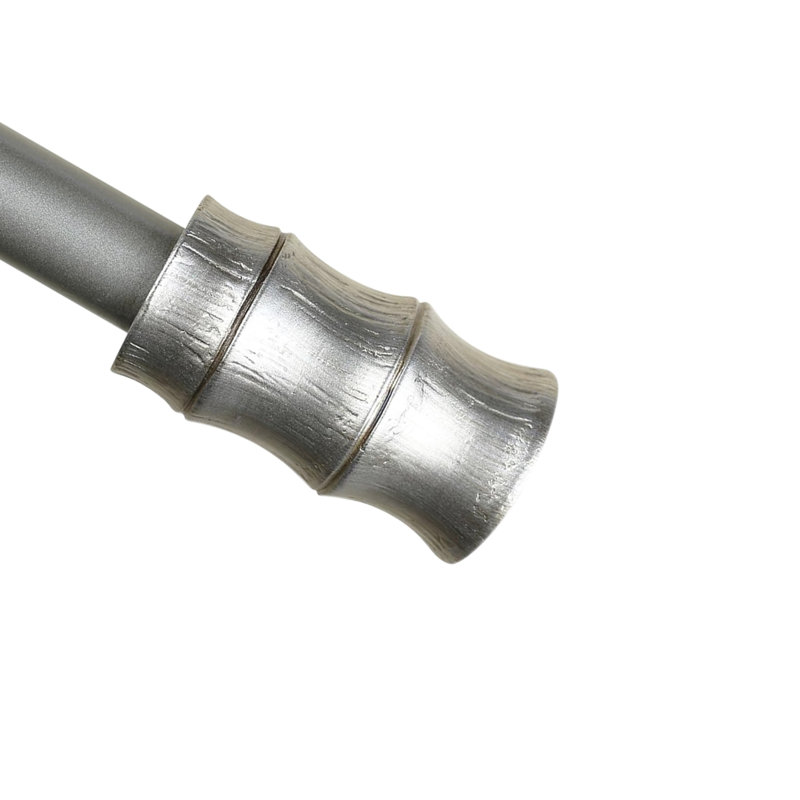 Tringle à rideaux simple réglable 1 po Dja, 28 po - L 48 po, Étain