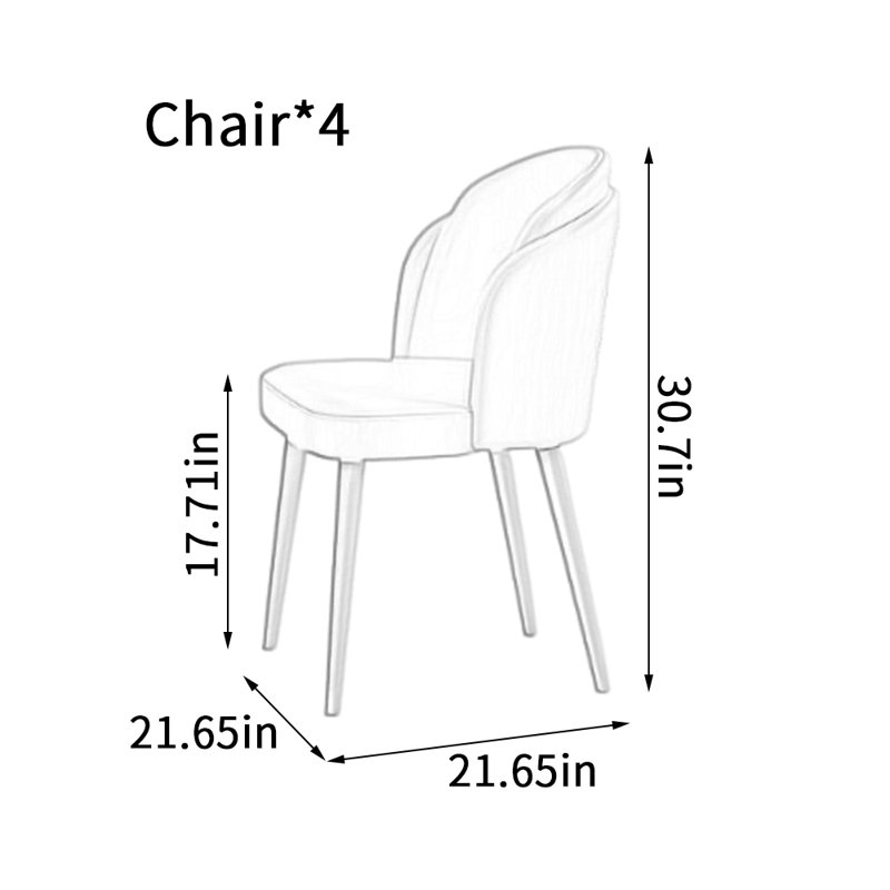Chaises de salle à manger crème en similicuir