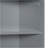 Gray Tall Storage Cabinet With 3 Drawers And Adjustable Shelves For Bathroom, Study, Office And Interior, MDF Board With Painted Finish-1815587207