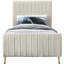 Tufted Upholstered Low Profile Platform Bed-496311385-496311331
