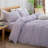 BESTOUCH Duvet Cover Set 100% Washed Cotton Linen Feel Lightweight-114986043-114986034