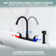 CASAINC Two Handle Kitchen Faucet with Pull Out Side Sprayer