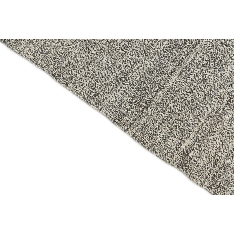 Tapis carré noir et blanc Orta