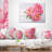 Bunch of Peony Flowers In Vase - Floral Printed Pillow-29960773-29963031-30010519