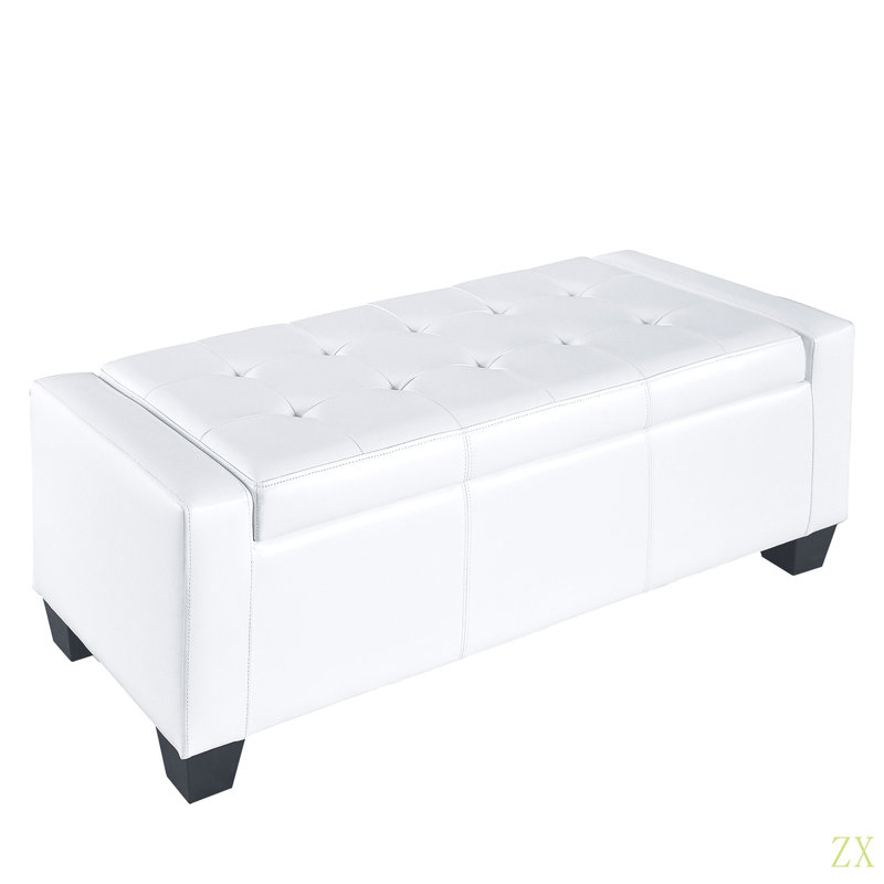 Rangement rectangulaire en similicuir capitonné