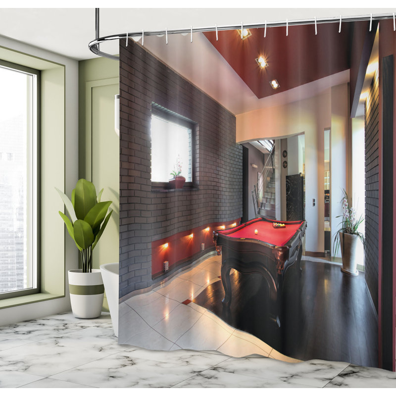 Shower Curtain with Hooks Included, 84"H x 69"W
