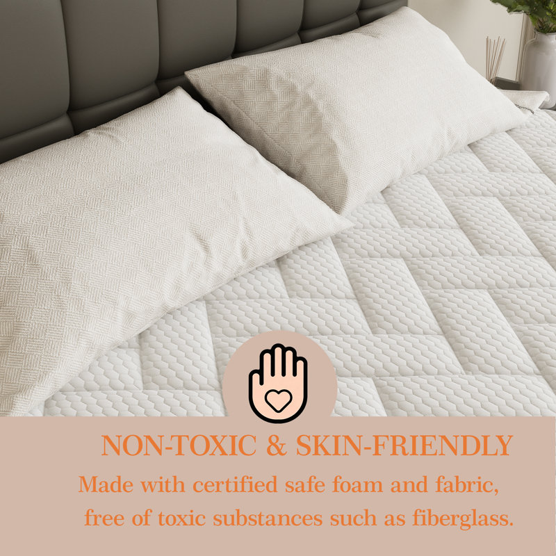 Medium Memory Foam Pocket Spring Hybrid Mattress, 12", Full