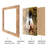 8X10 Picture Frame Set Of 4, Rustic Brown With Real Glass Photo Frames For Desktop Display And Wall Mounting