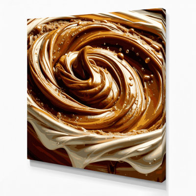 Art mural sur toile brun, Desserts caramel écossais