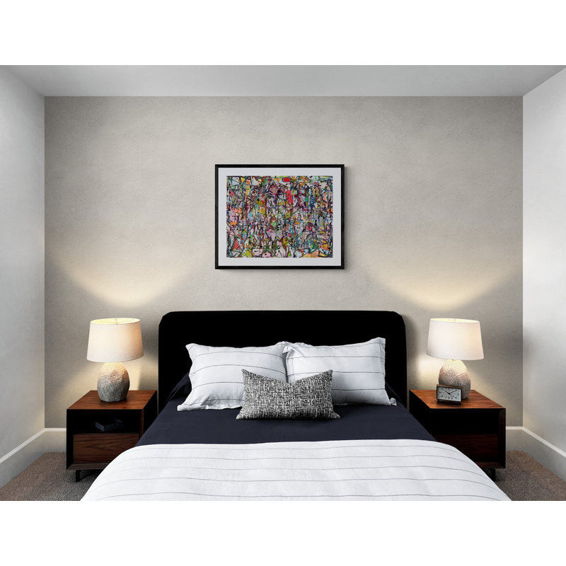 Pollock Wink 3 Print by Angel Estevez, Black Framed Paper, 24" H x 30" W