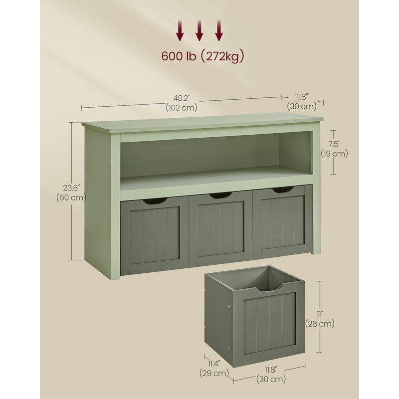 4 Pair Shoe Rack, Green