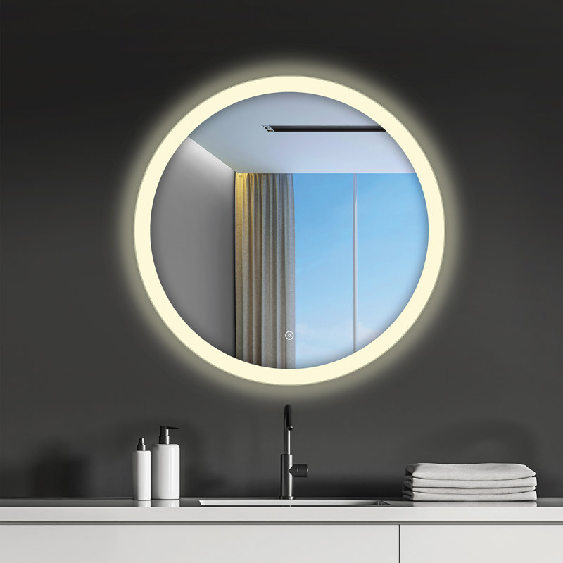 Miroir de salle de bain Wataga, 30 po x 30 po