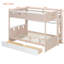 Lit superposé double pleine grandeur avec DEL, tiroirs de rangement et tablette, cadre de lit peu encombrant, blanc-129030510-129030511