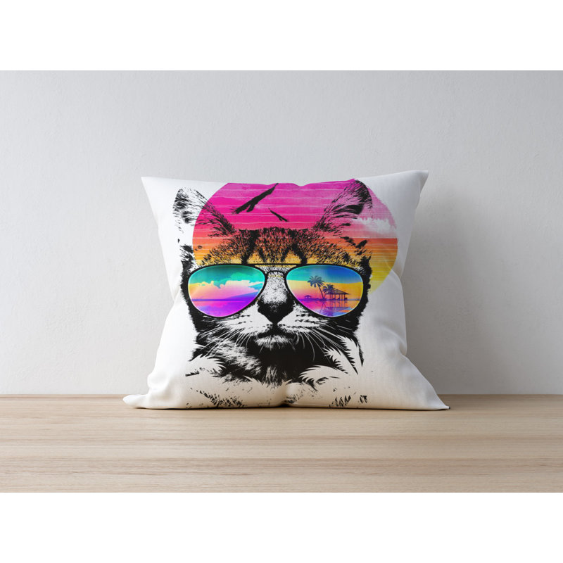 Housse de coussin décorative, 50% polyester / 50% coton, 16,9 po x 16,9 po | Impression numérique, lavable à la machine à 86 ° F | Parfait pour la décoration intérieure, le salon et la chambre à coucher, tissu doux et durable