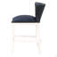 Tabouret de comptoir en similicuir et bois