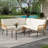 4 Pieces Outdoor Wicker Patio Conversation Bistro Set