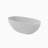 61'' X 29'' Freestanding Soaking Solid Surface Bathtub-121671843
