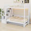 Loft Bed With Storage Staircase And Murphy Bed, With LED Light