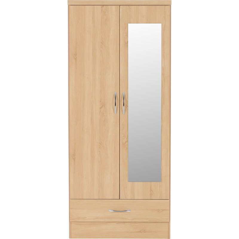 Cascio 2 Door Wardrobe, Sonoma Oak Effect
