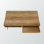 Table basse d'appoint à 1 tiroir et 1 tablette brune Odilia, H 15,39 po x l 43,26 po x P 23,14 po