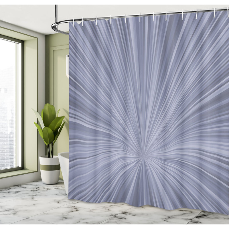 Shower Curtain with Hooks Included, 69"H x 70"W, Ceil Blue