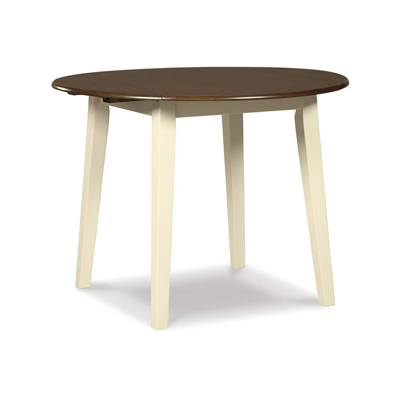 Strongsville Extendable Round Solid Wood Base Dining Table