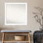 Miroir d'appoint mural en plastique blanc-1392796315