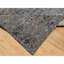 9'11" x 14'0" Grey Hand Knotted Transitional Design Silk with Wool Oriental Rug