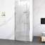 Porte de douche pivotante semi-sans cadre l 24 po x H 72 po avec verre trempé de 1 po d'épaisseur (6 mm)