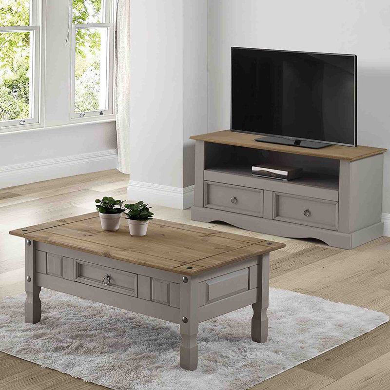 Eigo Solid Wood Coffee Table with Storage