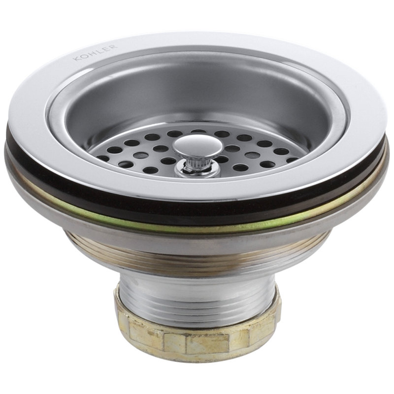 Duostrainer Sink Strainer, Less Tailpiece, Polished Chrome