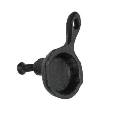 Mini-poêles et poignées de tiroir en fonte noire Farmhouse, ensemble de 6 - l 1,25 po x P 1 po x H 2,25 po