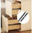 Slim White Nightstand with 2-Tier Shelf - Narrow Solid Wood Bedside Table, Minimalist Storage Cabinet for Small Spaces (25x40x50cm)