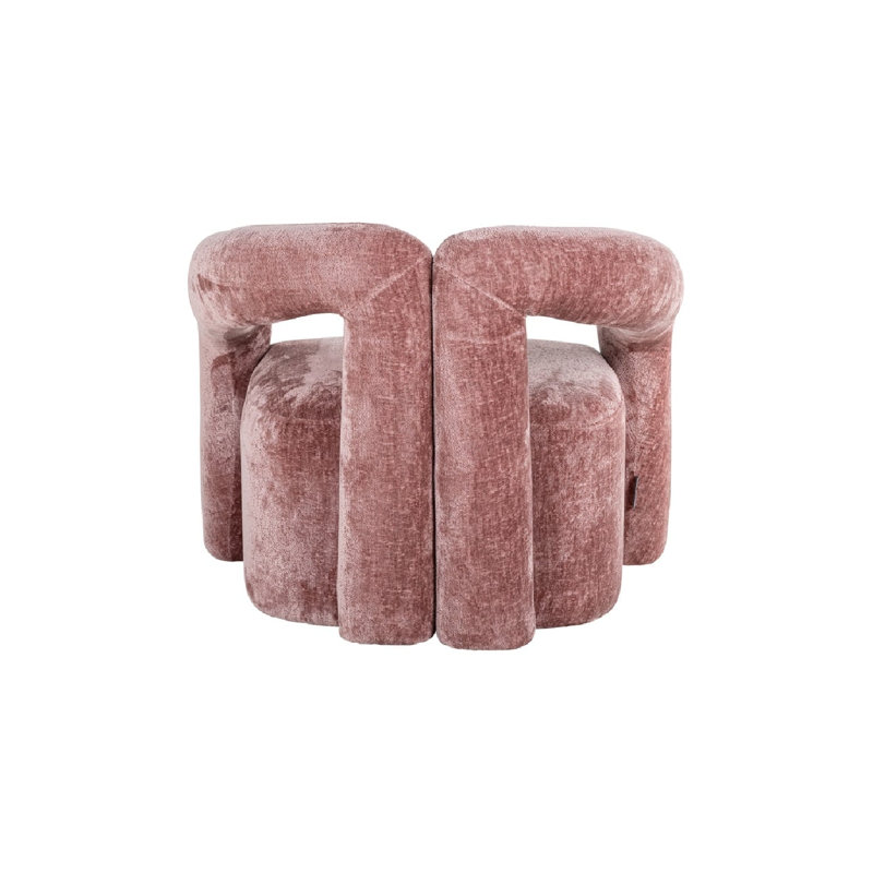 Fauteuil demi-tonneau rembourré de 33 po de largeur Dana