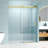 56" - 60" (W) X 76" (H) Frameless Soft-Closing Shower Door, 1/4" (6Mm) Tempered Glass Single Sliding With Explosion-Proof Film-125316952