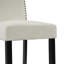 Tabouret de bar rembourré Baltimore avec structure en bois massif