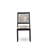 13-piece Xtenczar Dining Table Set a Rectangular Kitchen Table and 12 White & Grey Pattern Faux Leather Stackable Chair, Wire Brushed Black Finish.-1357767650-1357767645-1368426786