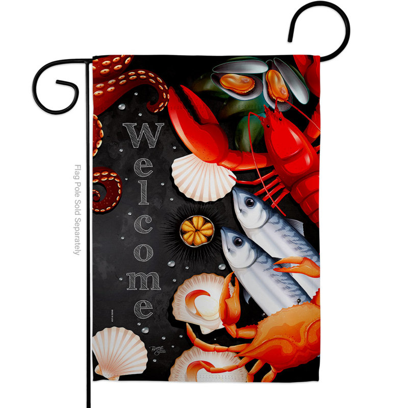 Double Sided 18.5 in. H x 13 in. W Polyester Garden flag