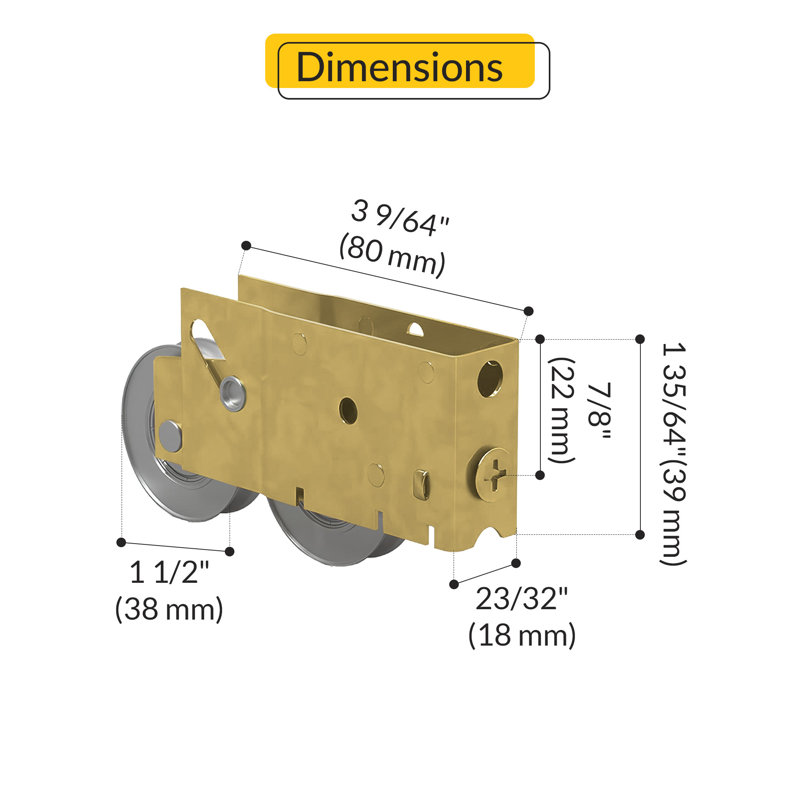 Type de roue en acier inoxydable à roulement à billes tandem Brixwell 900-22693-Spb