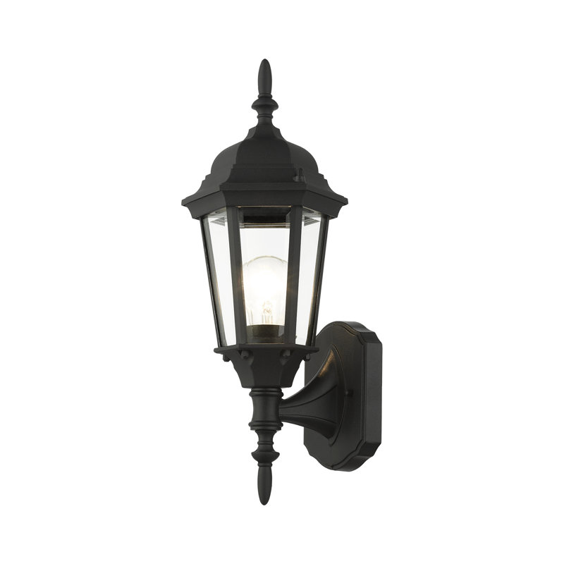 Heaney Aluminum Wall Light, Textured Black