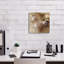  «Golden Gray» par Kari Brooks, art mural sur toile, 12 po x 12 po