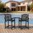High Top Adirondack Chair Set Of 2 With Connecting Table-996917515